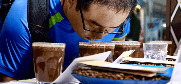 Grand Parade Coffee cupping Specialty Kenyan coffees in 2018 ICoffee Expo Event in Hainan, China 