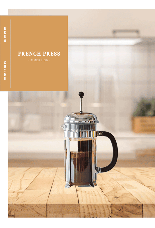 Grand Parade Coffee French Press Brewing Guide. Learn to brew your best cup at home with our brewing tutorial and instructions. make great gourmet coffee like a barista at home and office.  Organic Fresh roasted coffee, whole beans, ground, drip grind